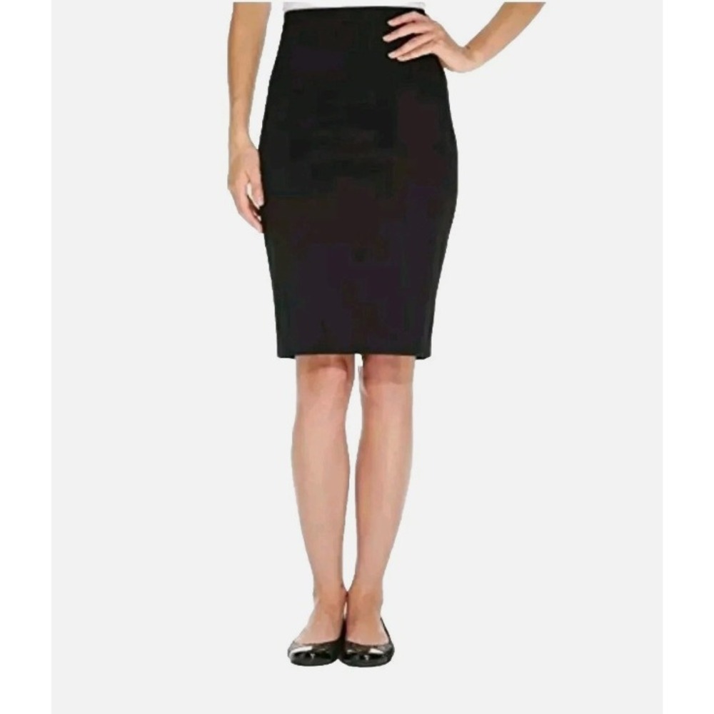 NEW Star Power by Spanx 1899 Slimming Skirt Bold Black Size 8 Shapewear Pencil